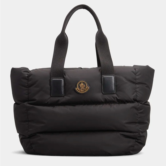Moncler Caradoc Down Puffer Quilted Black Tote Bag - Picture 1 of 11